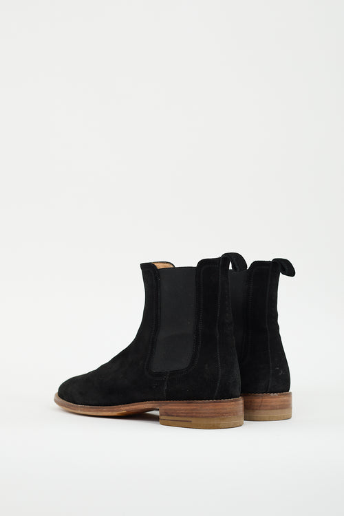 Represent Black Suede Chelsea Boot