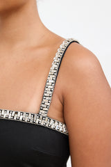 Retrofête Crystal Embellished Mini Dress