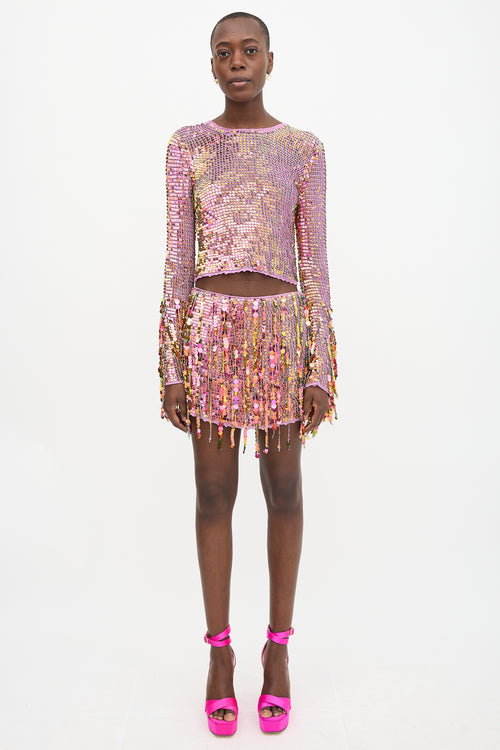 Retrofête Knit Sequin Co-Ord Set