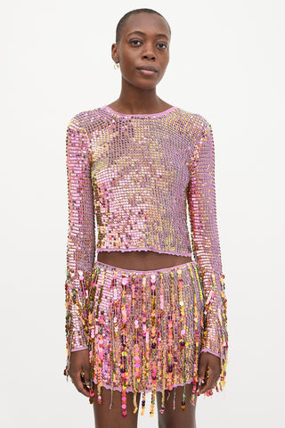 Retrofête Knit Sequin Co-Ord Set