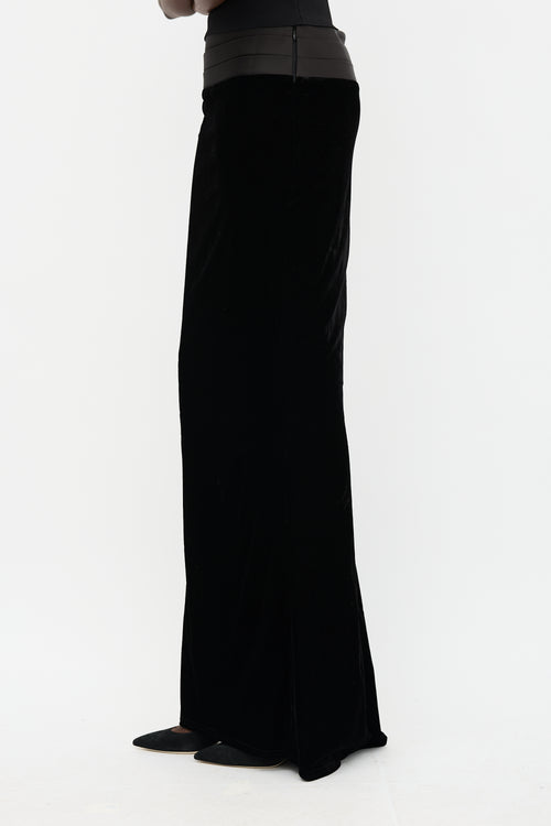 Retrofête Velvet Maxi Skirt