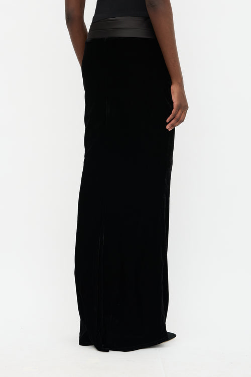 Retrofête Velvet Maxi Skirt