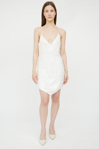 Retrofête White Sequin Sirena Dress