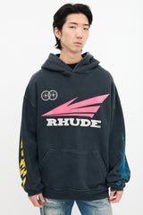 Rhude Black & Multi Rhonda Graphic Hoodie