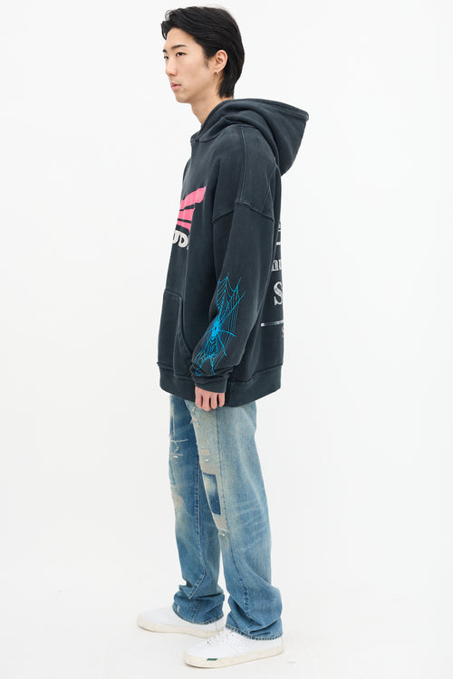 Rhude Black & Multi Rhonda Graphic Hoodie