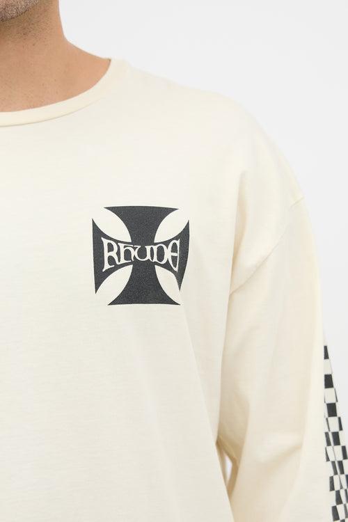 Rhude Printed Checkers T-Shirt