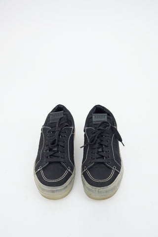 Rhude Lo Black Nylon Sneaker