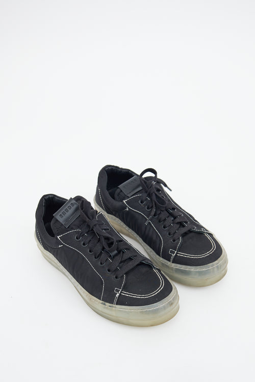 Rhude Lo Black Nylon Sneaker