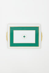Richard Ginori White & Green Porcelain Contessa Rectangular Platter