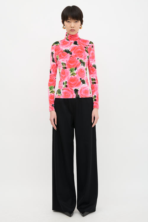 Richard Quinn FW 2019 Velvet Floral Top