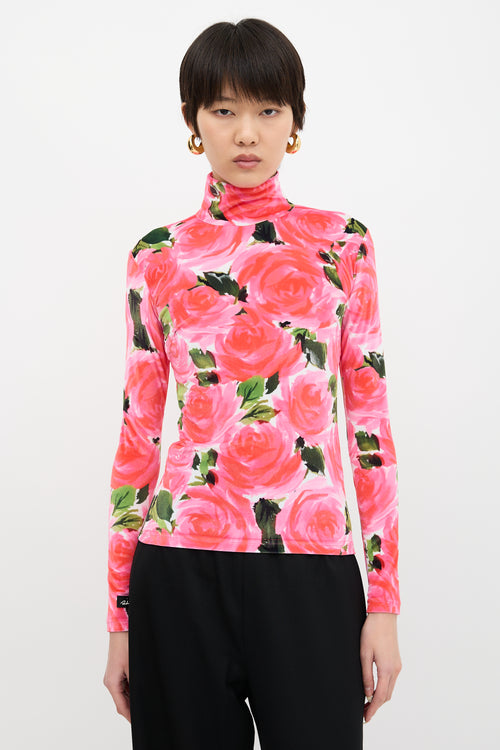 Richard Quinn FW 2019 Velvet Floral Top