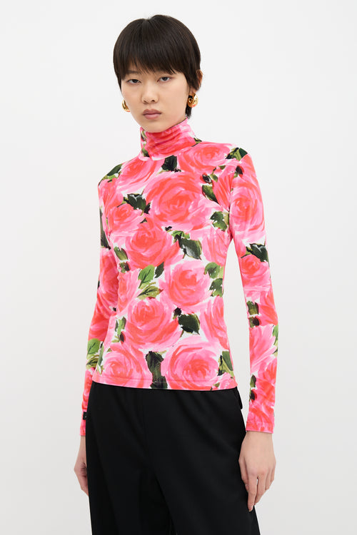 Richard Quinn FW 2019 Velvet Floral Top