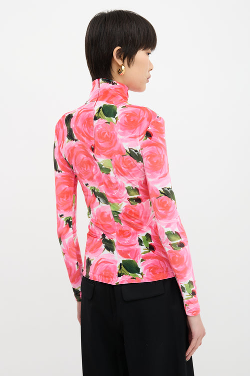 Richard Quinn FW 2019 Velvet Floral Top