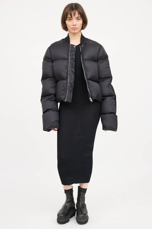 Rick Owens FW 2019 Cropped Down Jacket