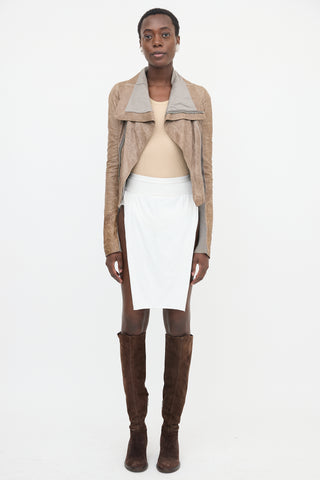 Rick Owens Aged Leather Jacket