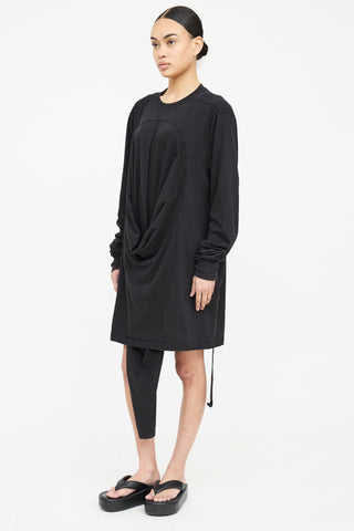 Dark Shadow Draped Dress