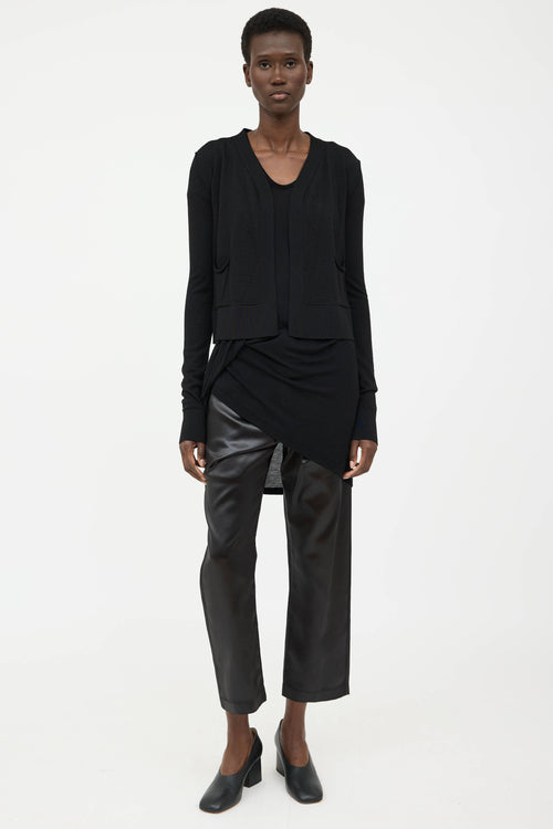 Rick Owens SS24 Open Front Cardigan