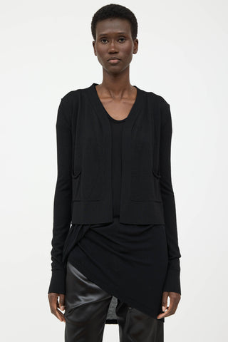 Rick Owens SS24 Open Front Cardigan