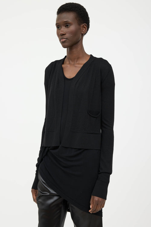 Rick Owens SS24 Open Front Cardigan