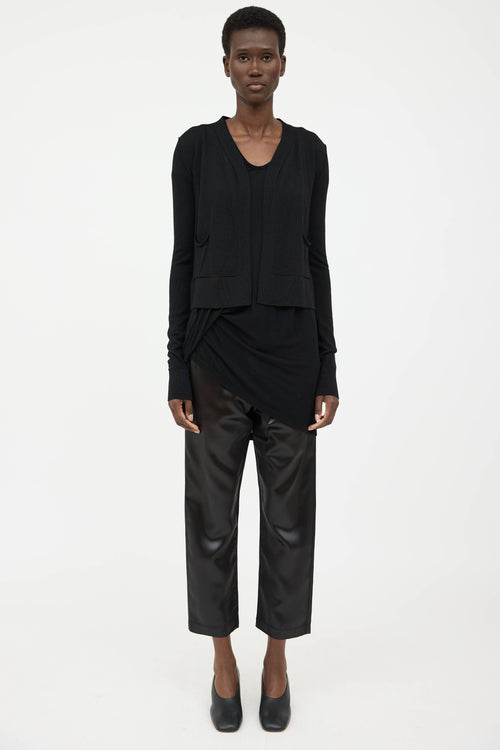 Rick Owens SS24 Open Front Cardigan