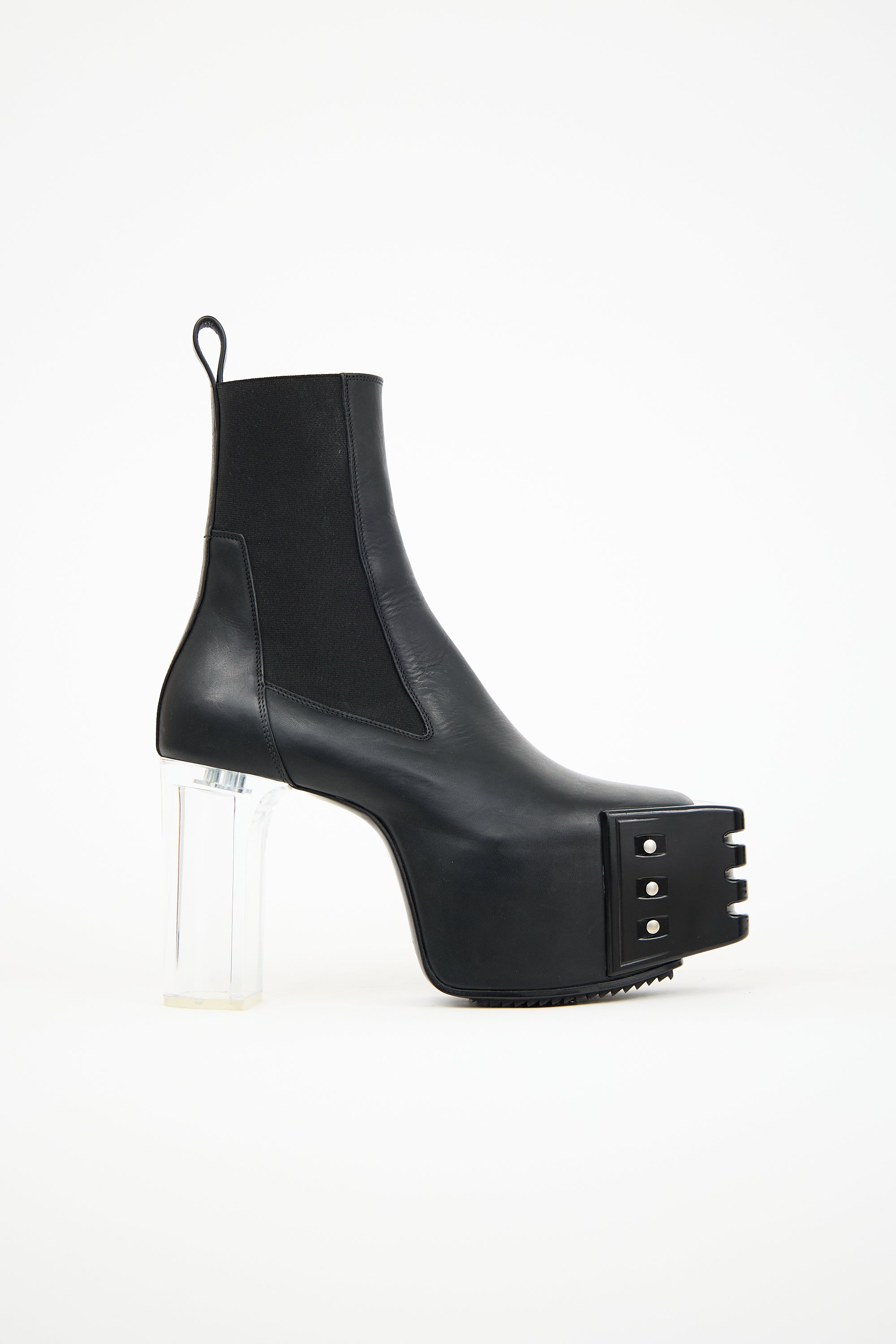靴 Rick Owens Kiss platform grilled boots42 靴 Rick Owens Kiss platform grilled boots42 Rick Owens // Leather