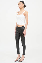 Rick Owens FW19 Leather Larry Leggings