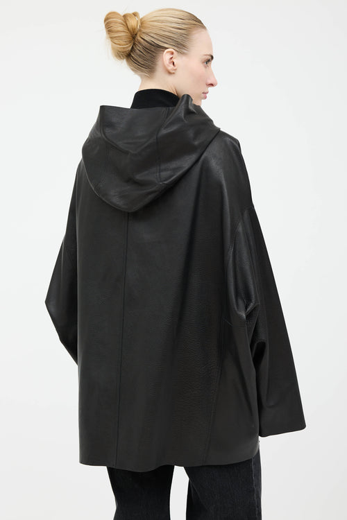 Rick Owens SS22 Leather Fogachine Jacket