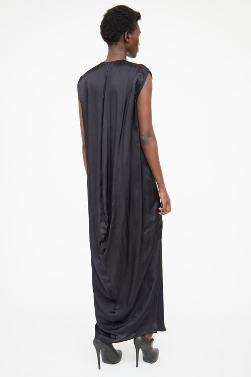 Rick Owens Black S/S20 Sleeveless Maxi Dress