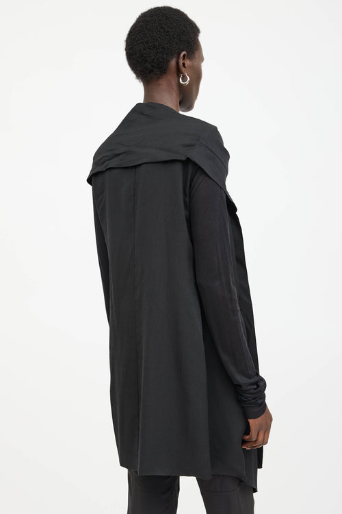 Rick Owens Silk Asymmetrical Jacket