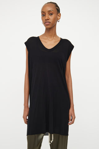 Rick Owens Larry Fall Winter Black Tunic Top