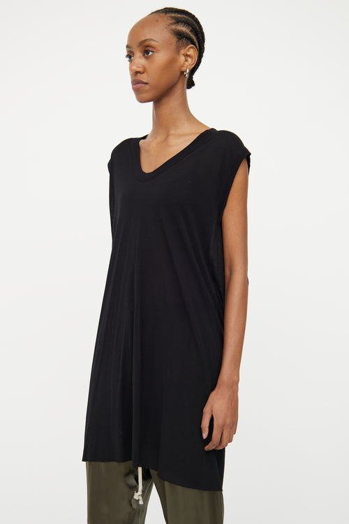 Rick Owens Larry Fall Winter Black Tunic Top