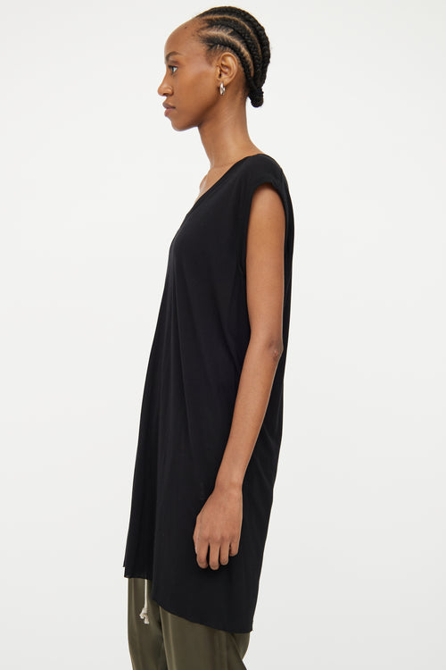 Rick Owens Larry Fall Winter Black Tunic Top