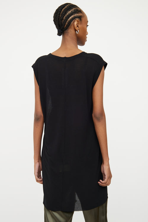 Rick Owens Larry Fall Winter Black Tunic Top