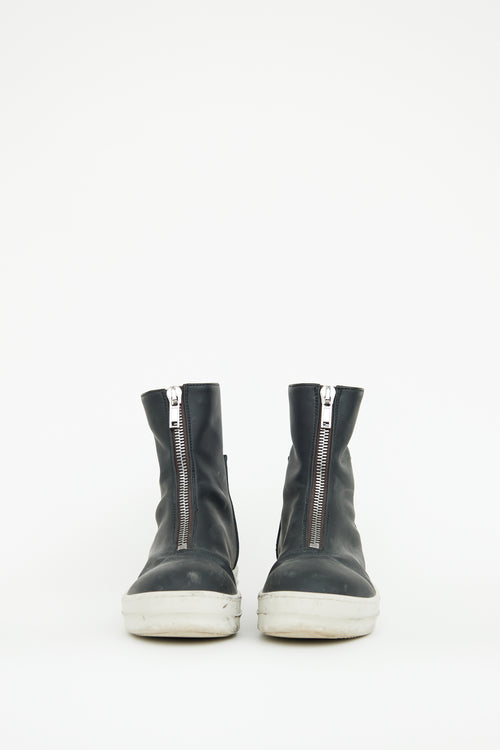 Rick Owens DRKSHDW Black & White Boot