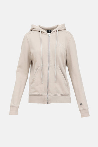 Rick Owens X Champion Embroidered Hoodie