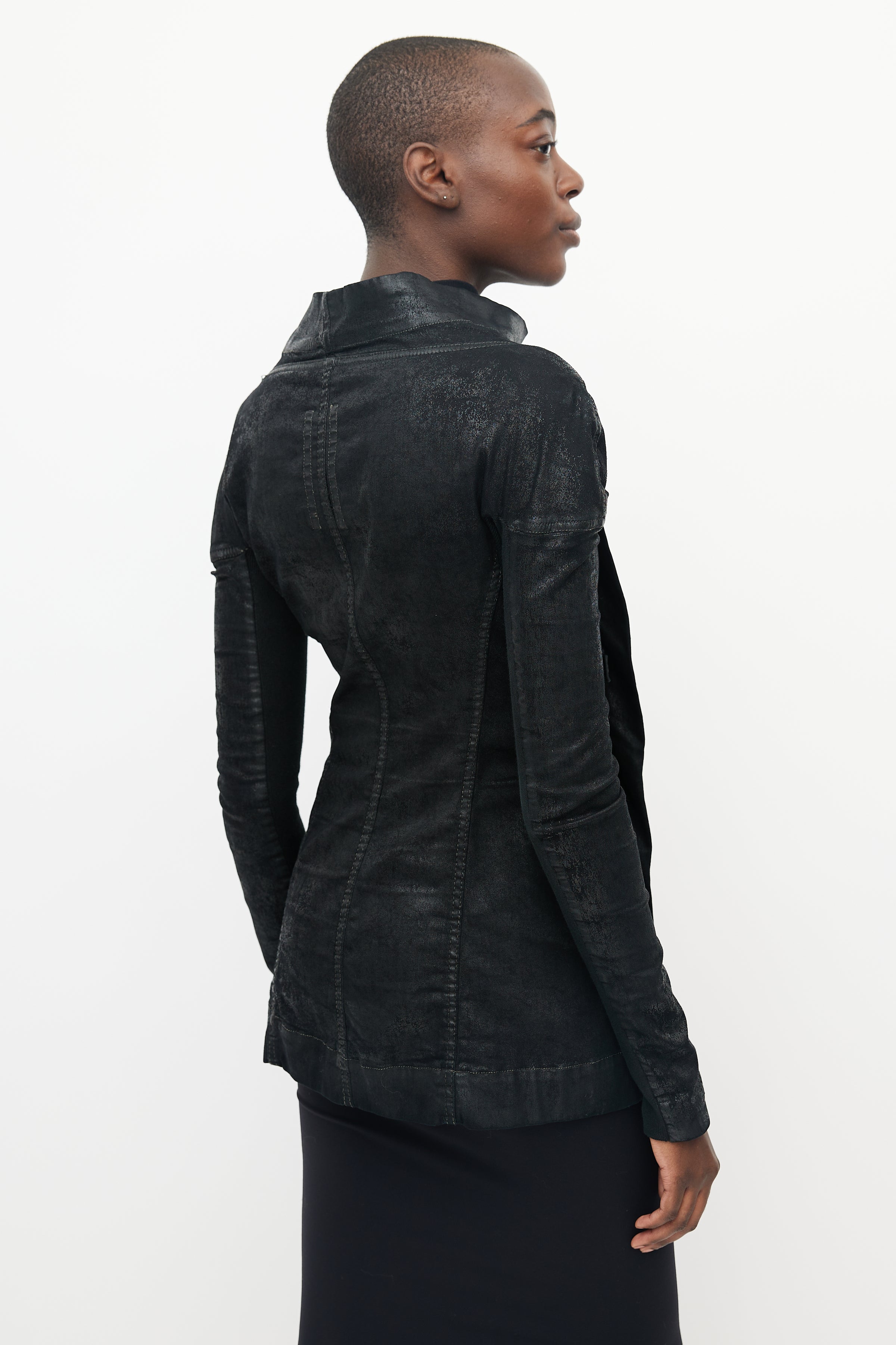 Rick Owens // DRKSHDW Black Denim Jacket – VSP Consignment