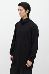 Rick Owens DRKSHDW Black Turtleneck Long Sleeve Top