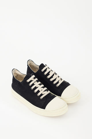 Rick Owens Black & White Ramones Sneaker