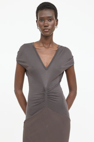 Rick Owens DRKSHDW Silk Sleeveless Dress