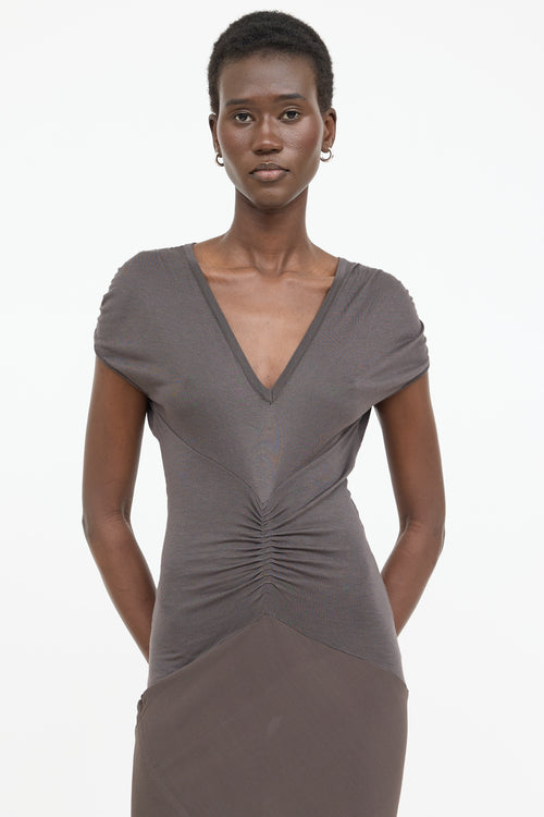 Rick Owens DRKSHDW Silk Sleeveless Dress