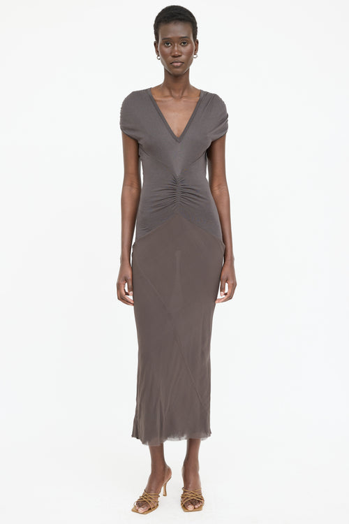 Rick Owens DRKSHDW Silk Sleeveless Dress