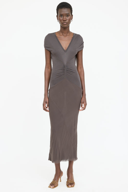 Rick Owens DRKSHDW Silk Sleeveless Dress