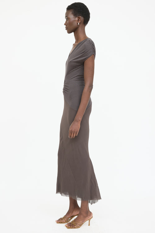 Rick Owens DRKSHDW Silk Sleeveless Dress