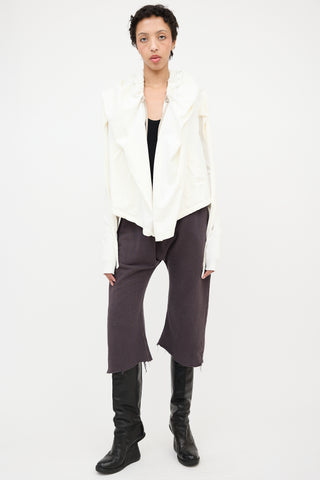 Rick Owens DRKSHDW Open Drape Hoodie