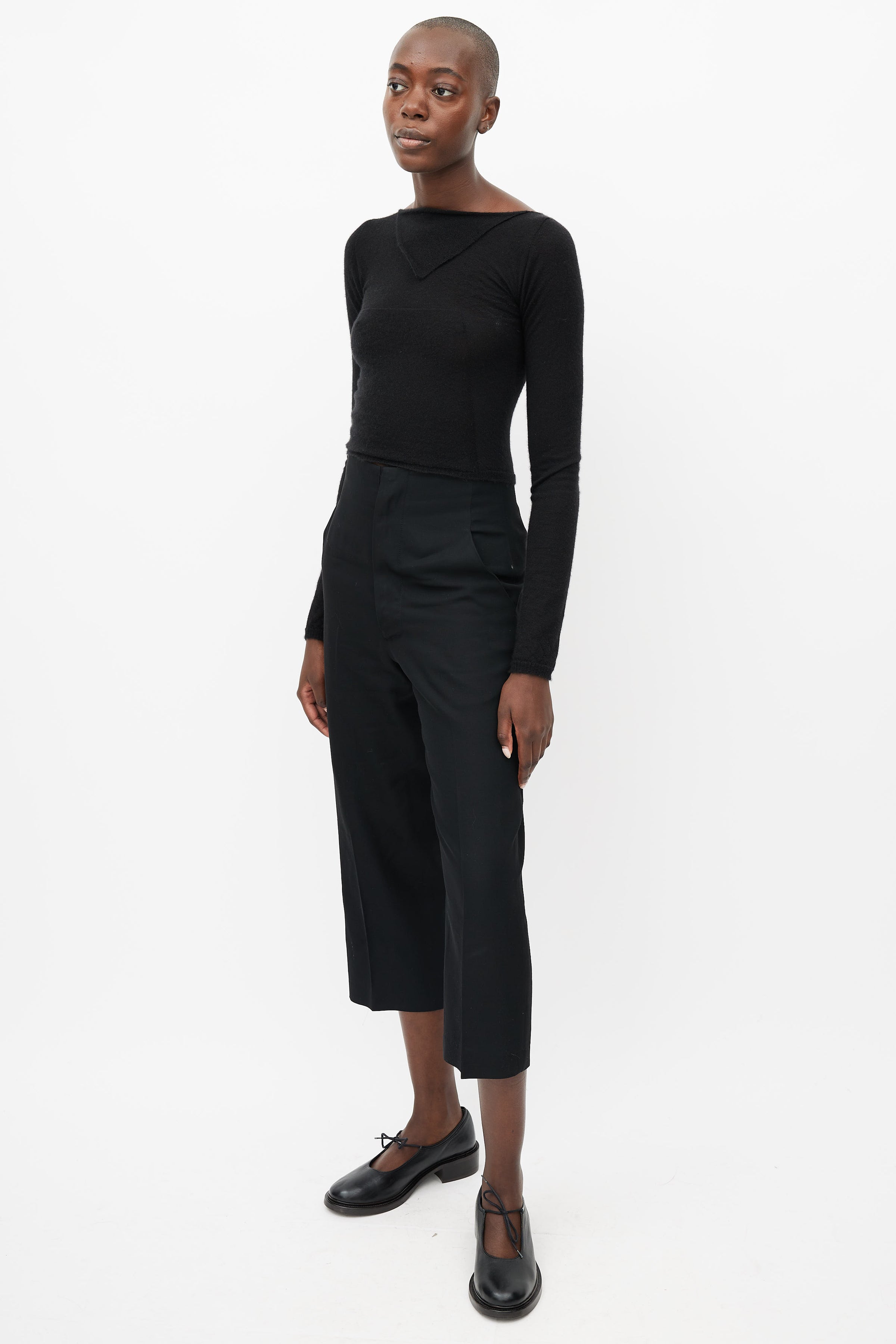 Rick Owens // FW 06 Black Cropped Wool Trouser – VSP Consignment