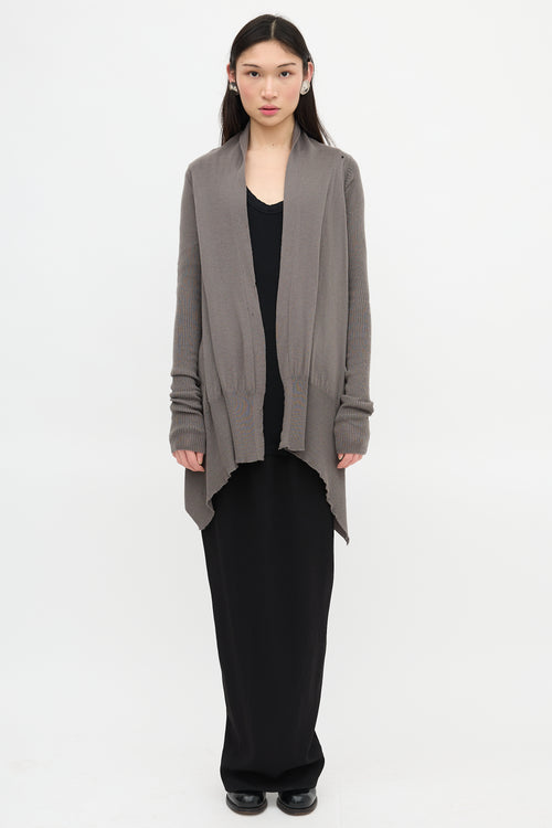 Rick Owens FW 2007 Merino Wool Cardigan