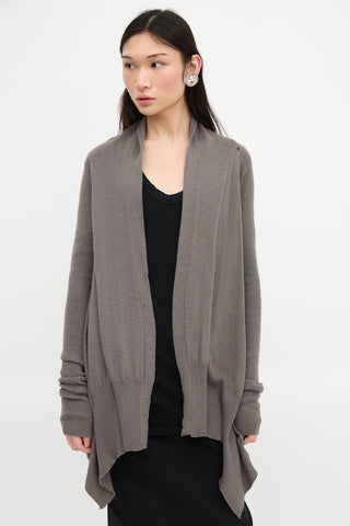 Rick Owens FW 2007 Merino Wool Cardigan
