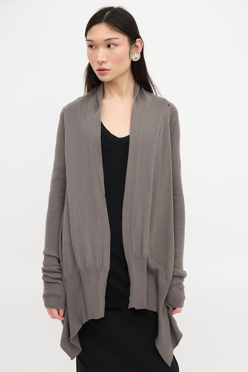 Rick Owens FW 2007 Merino Wool Cardigan