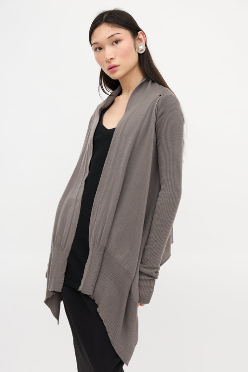 Rick Owens FW 2007 Merino Wool Cardigan