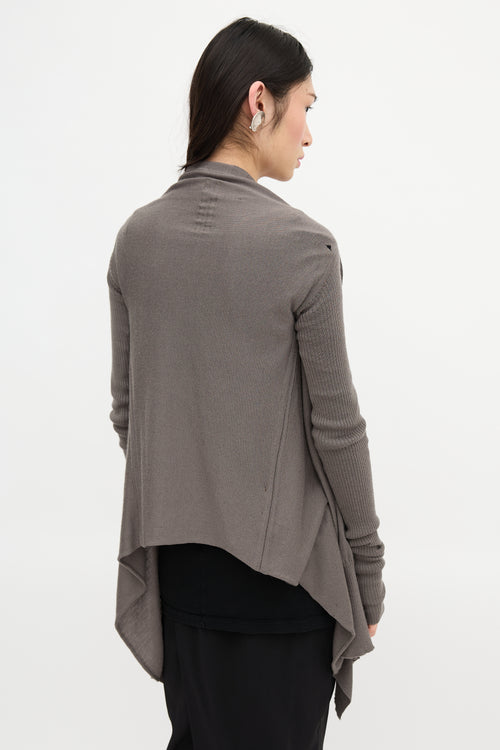 Rick Owens FW 2007 Merino Wool Cardigan